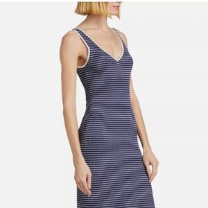 NWT Staud Dana striped body con midi dress size small